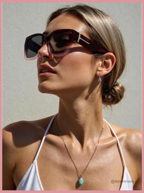 Polarized Fit Over Sunglasses with UV Protection, Square Oversized Frame main image 5